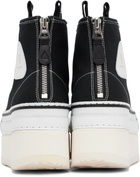 R13 Black Courtney Platform High Top Sneakers