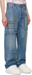 doublet Blue Frankenstein Cutting Jeans