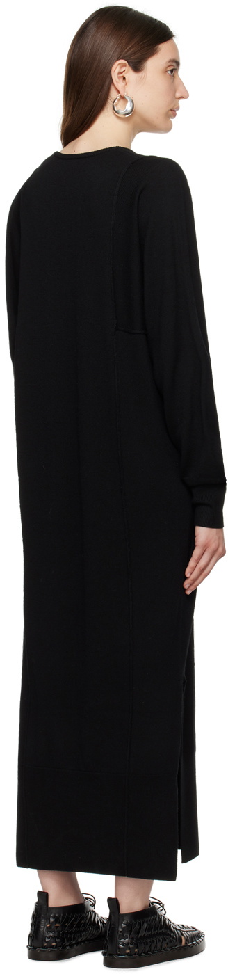 House of Dagmar Black Paneled Maxi Dress