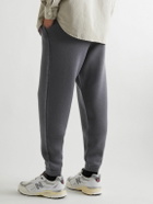 Mr P. - Tapered Distressed Virgin Wool Sweatpants - Gray