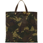 Junya Watanabe Khaki Seil Marschall Edition Camo Tote