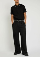Givenchy Piqué Cotton Polo Shirt Black