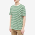 Folk Men's Classic Stripe T-Shirt in Green