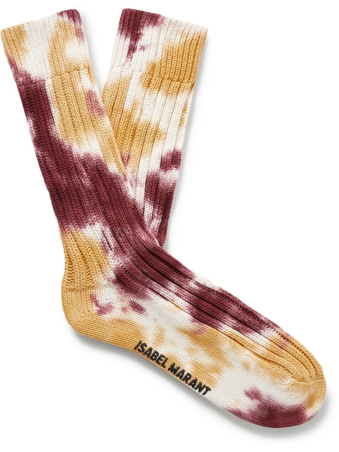 Photo: Isabel Marant - Silarah Ribbed Tie-Dyed Cotton Socks