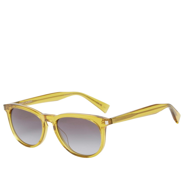 Photo: Saint Laurent Sunglasses Saint Laurent SL 797 Sunglasses in Yellow/Smoke 