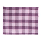 Acne Studios Pink and Purple Check Logo Scarf
