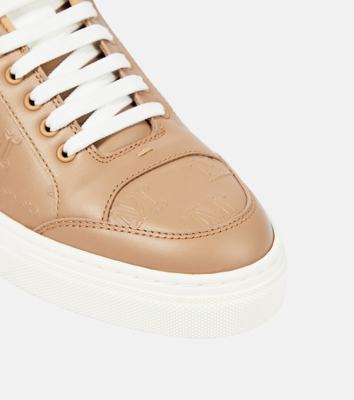 Max Mara Damier leather sneakers