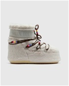 Moon Boot Icon Low Faux Fur Beads White - Mens - Boots