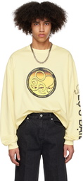 LU'U DAN SSENSE Exclusive Yellow Serpent Emblem Long Sleeve T-Shirt