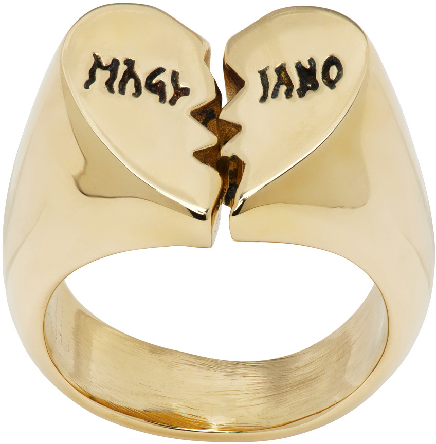 Magliano Gold Broken Heart Ring Magliano