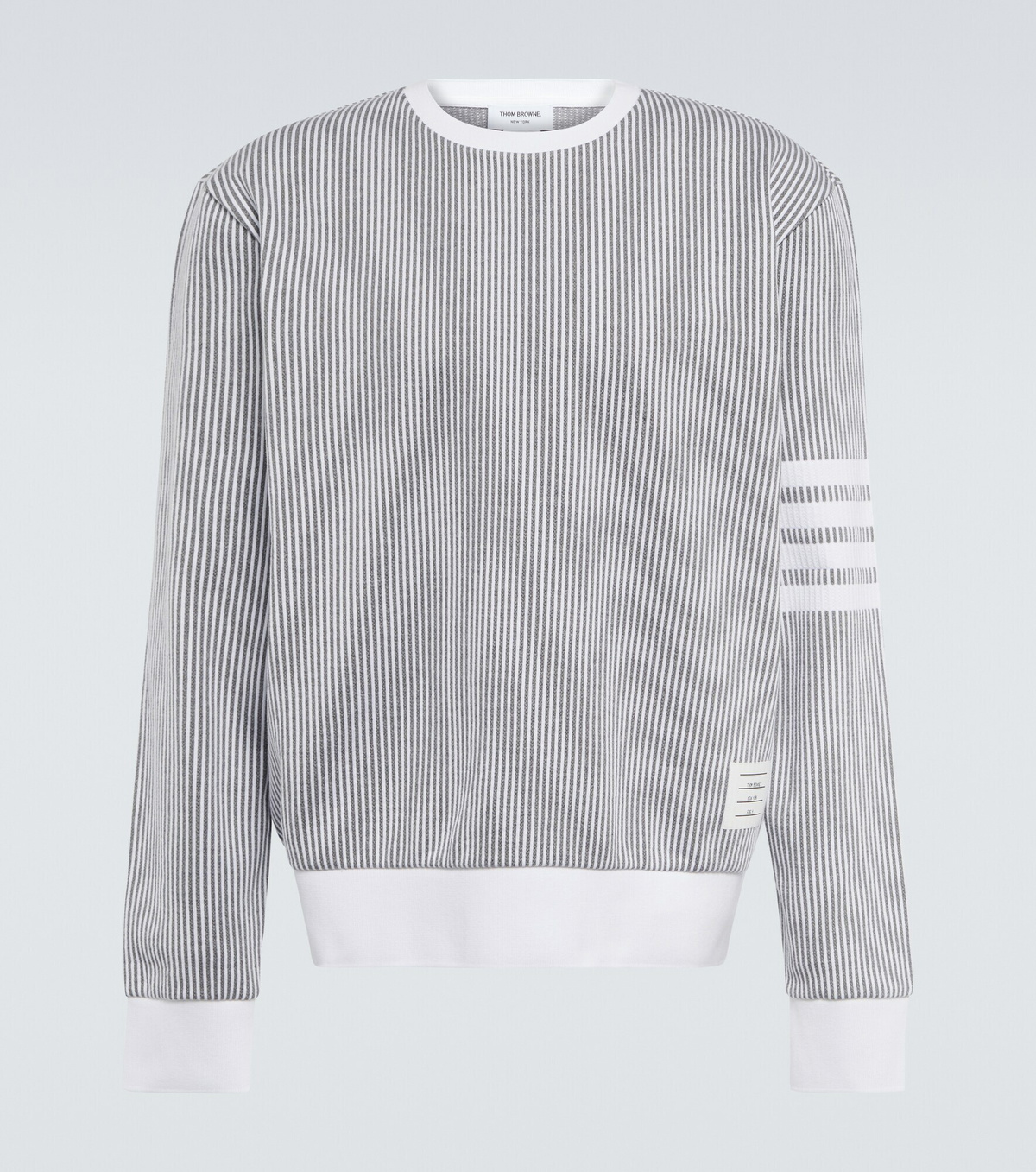 Pantalon Thom Browne En Cachemire Seersucker - Taille 32 (taille 1) - Gris Moyen - Neuf Sans étiquettes