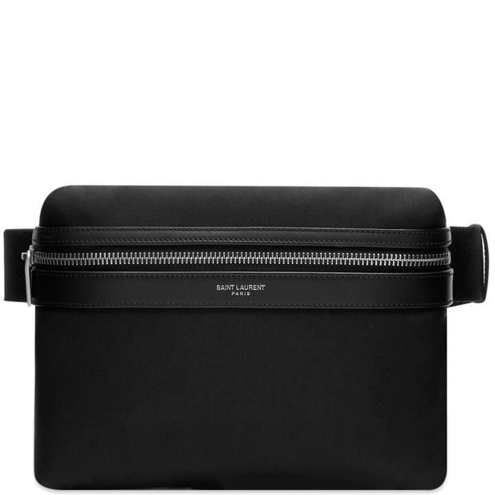 Photo: Saint Laurent City Pouch Canvas Cross-Body Bag