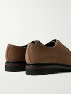 George Cleverley - Archie Waxed-Leather Derby Shoes - Brown