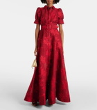 Rebecca Vallance Henrietta belted brocade gown