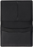 YOHJI YAMAMOTO Black discord Logo Card Holder