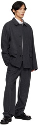 LE17SEPTEMBRE Gray Wool Field Jacket