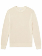 Sunspel - Honeycomb-Knit Cotton Sweater - Neutrals