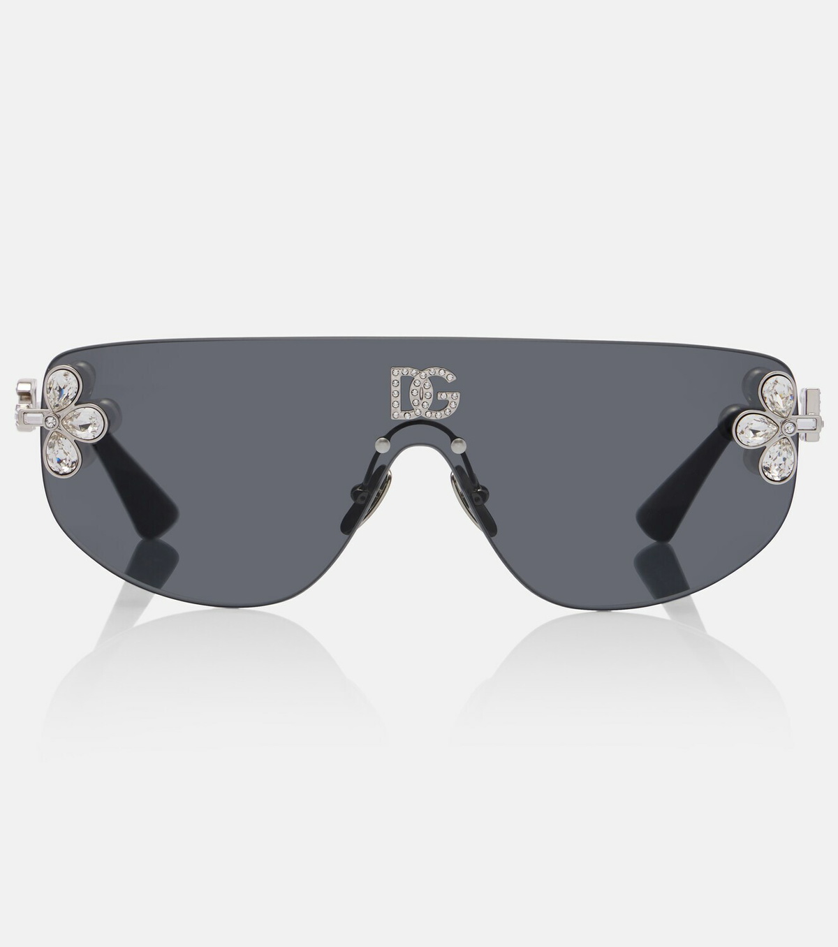 Dolce&Gabbana DG crystal-embellished aviator sunglasses
