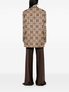 Marine Serre Crescent Moon-Jacquard Blazer