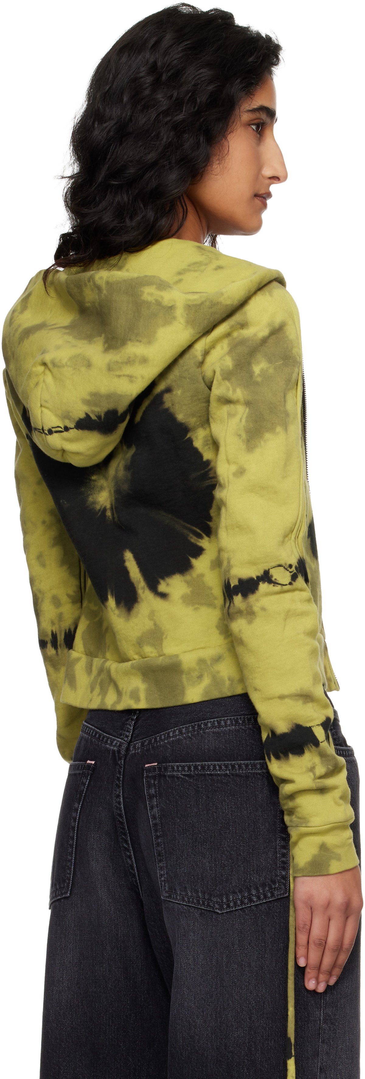 Ottolinger Yellow Sutured Zip Hoodie