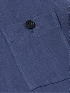 Anderson & Sheppard - Linen Overshirt - Blue