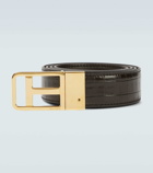 Tom Ford - Classic T croc-effect leather belt