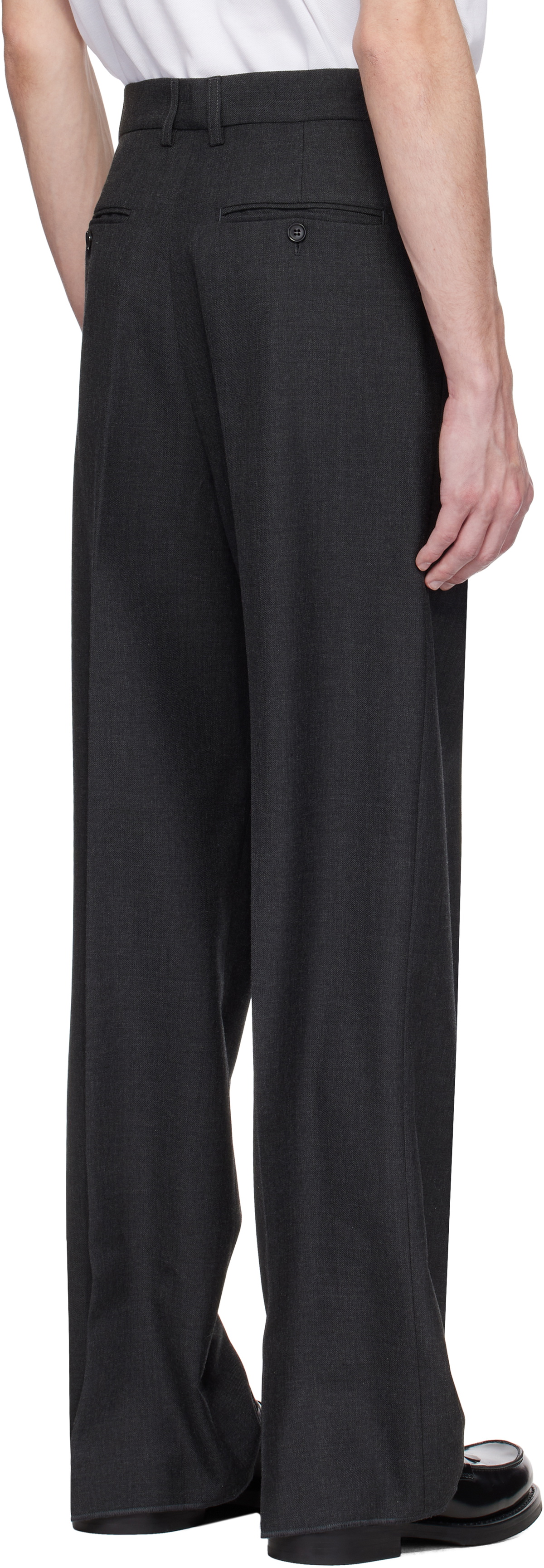 Bally Gray Twill Trousers