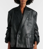 Junya Watanabe Faux leather blazer