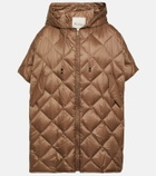 Max Mara The Cube Treman quilted puffer cape