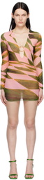 Louisa Ballou Pink Helios Minidress