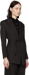 Blossom Black Viscose Blazer