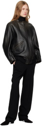 The Row Brown Kengia Leather Jacket