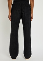 Casablanca Monogram-jacquard Towelling Cotton-blend Sweatpants Black
