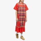 W'menswear Women's Summer Fortune Pocket Dress in Red Check