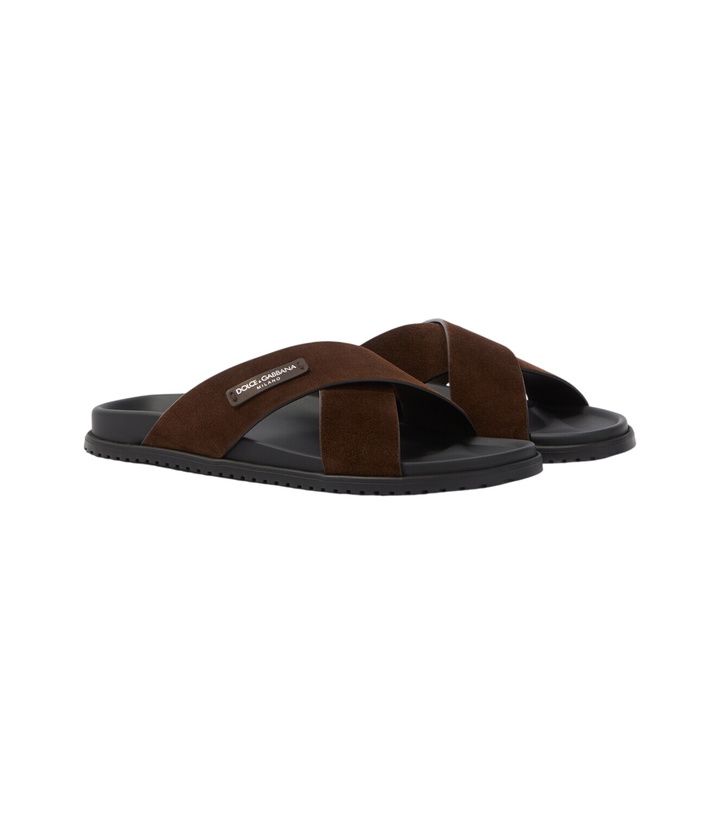 Photo: Dolce&Gabbana Suede slides