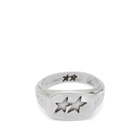 TwoJeys Superstar Signet Ring in Silver