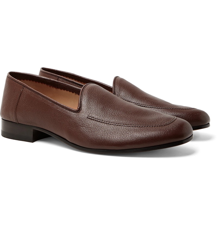 Photo: THE ROW - Full-Grain Leather Loafers - Brown