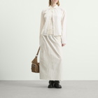 Samsøe Samsøe Women's Sathea Pleated Midi Skirt in Bone Stripe