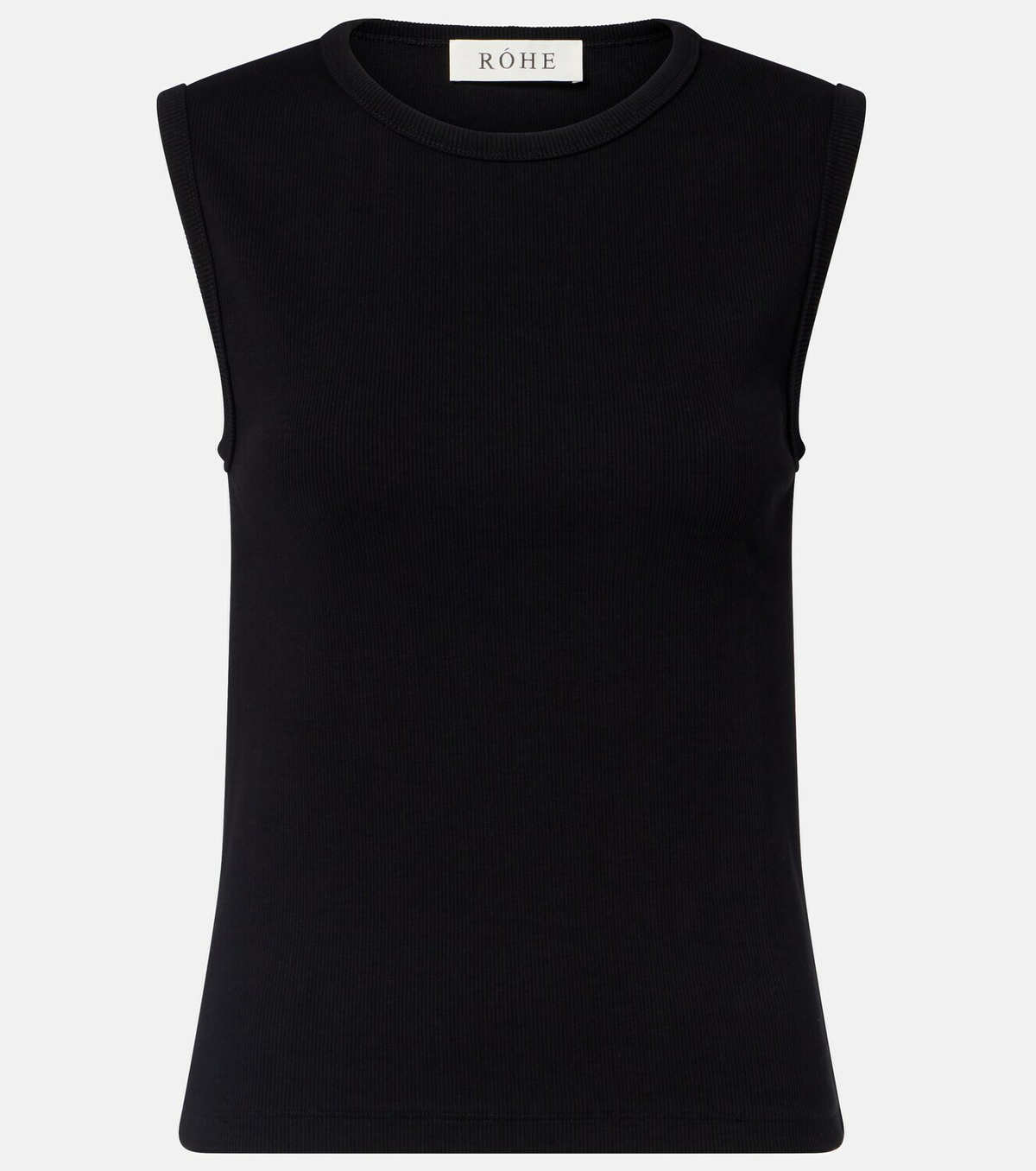 Róhe Ribbed-knit cotton-blend tank top