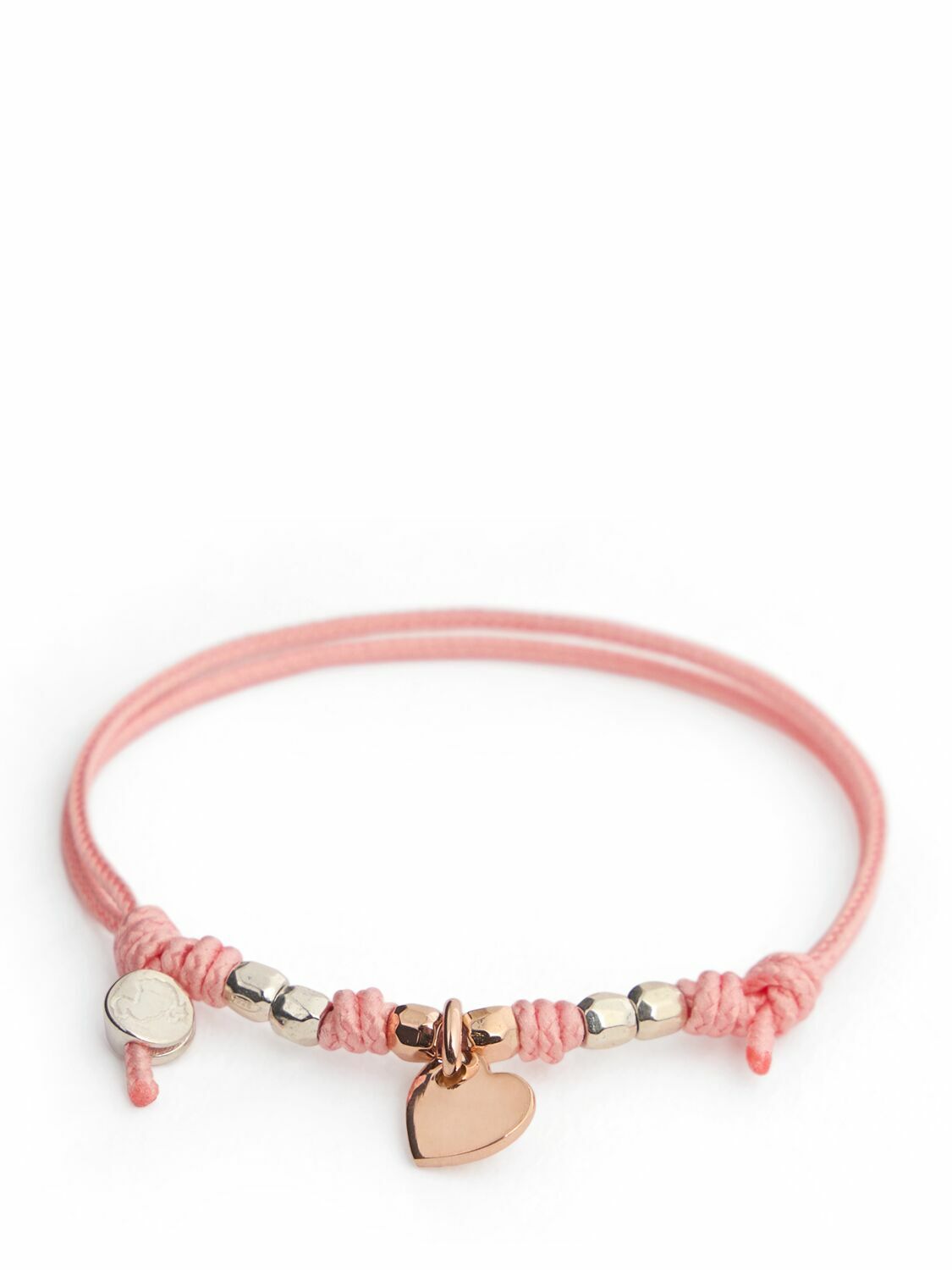 DODO 9kt Rose Gold Cuore Charm Bracelet