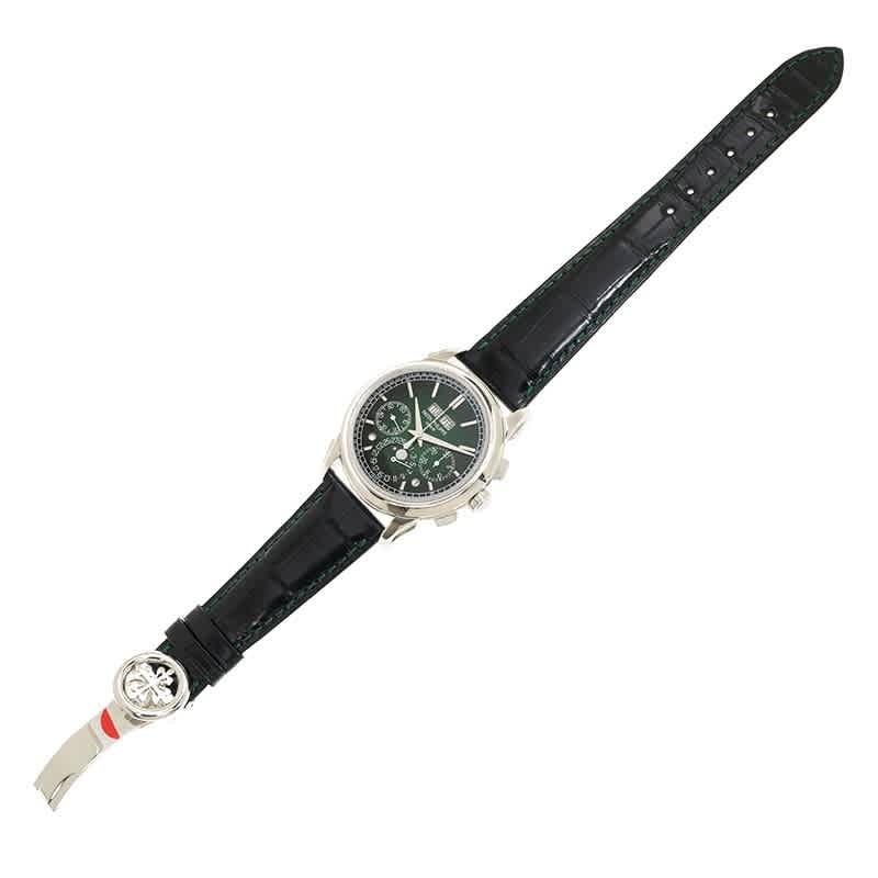 Patek Philippe Grand Complications Perpetual Chronograph Hand Wind Green Dial Mens Watch 5270P-014