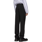 Comme des Garcons Homme Plus Black Tropical Wool Trousers