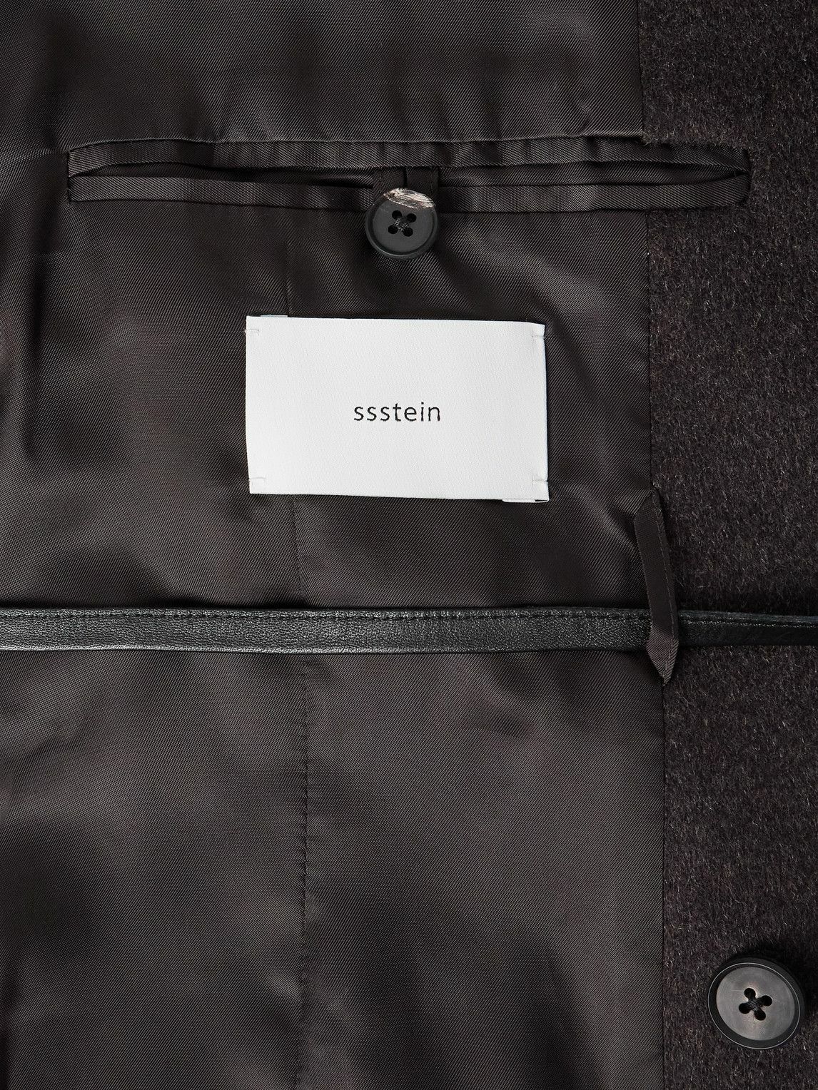 ssstein - Double-Breasted Cashmere Blazer - Brown