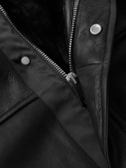Yves Salomon - Shearling Hooded Coat - Black