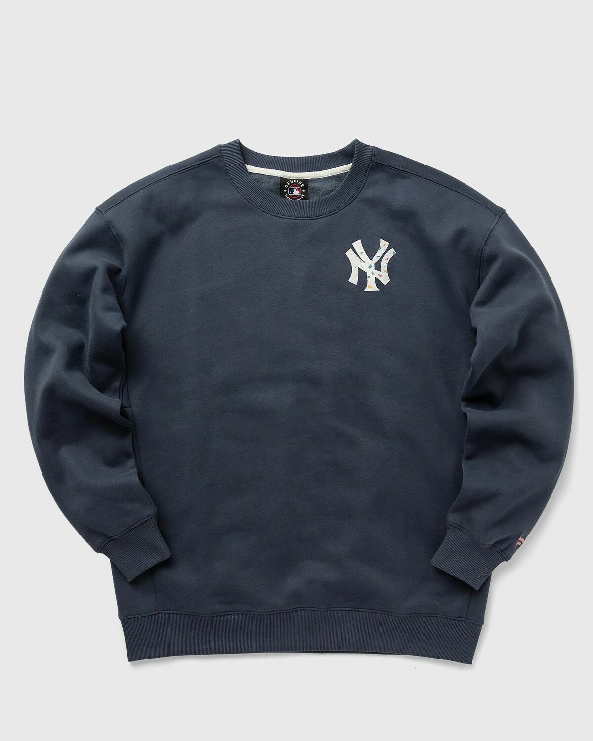 Fanatics Mlb New York Yankees Terrazzo Fleece Crew Sweatshirt Blue Sweatshirts/Team Sweats