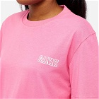 GANNI Women's Software Logo T-Shirt in Sugar Plum
