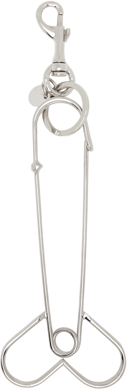 JW Anderson Silver Penis Outline Keychain