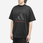 Adidas Men's Basketball T-Shirt in Black/Red