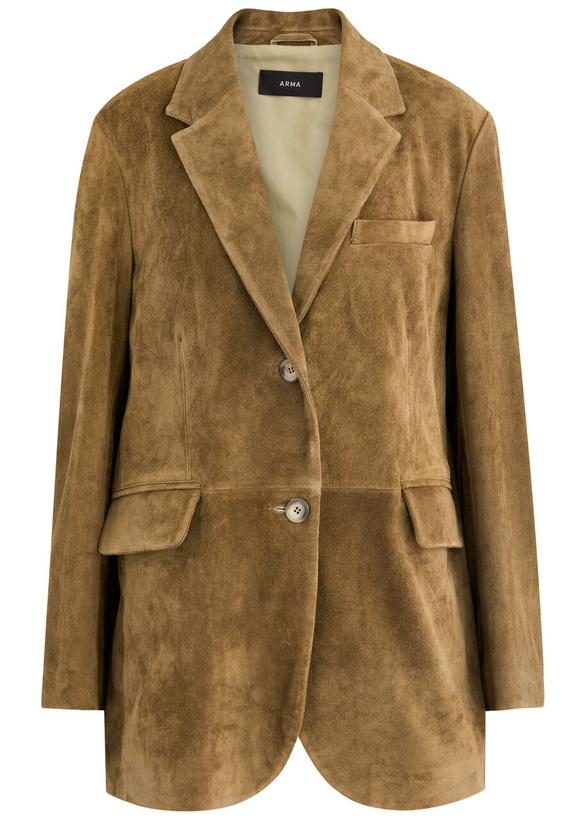 Photo: Arma Benny Suede Blazer Olive