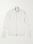 Eleventy - Wool Zip-Up Cardigan - Gray